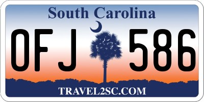 SC license plate OFJ586