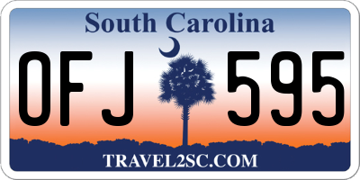 SC license plate OFJ595