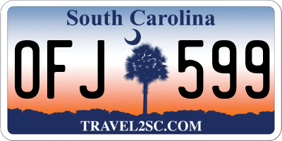 SC license plate OFJ599