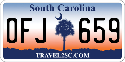 SC license plate OFJ659