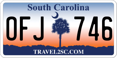 SC license plate OFJ746