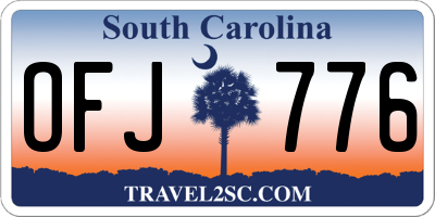SC license plate OFJ776