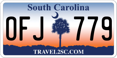SC license plate OFJ779