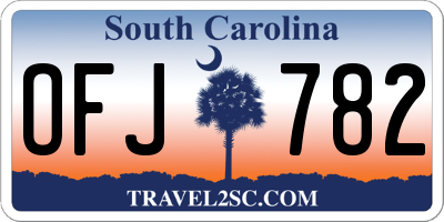 SC license plate OFJ782
