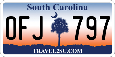 SC license plate OFJ797