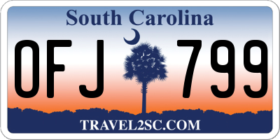 SC license plate OFJ799