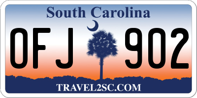 SC license plate OFJ902