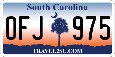 SC license plate OFJ975