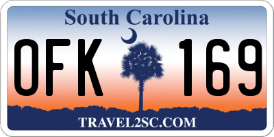 SC license plate OFK169