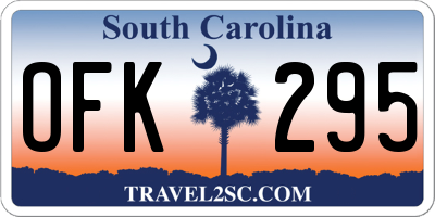 SC license plate OFK295