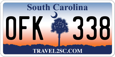 SC license plate OFK338
