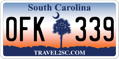 SC license plate OFK339