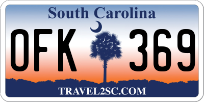 SC license plate OFK369