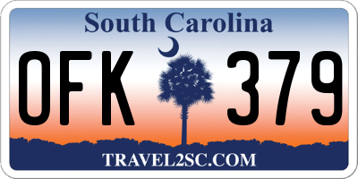 SC license plate OFK379