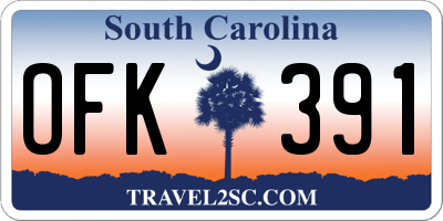 SC license plate OFK391