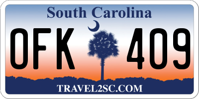 SC license plate OFK409