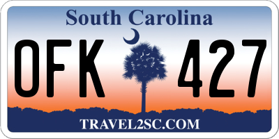 SC license plate OFK427