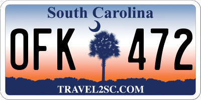 SC license plate OFK472