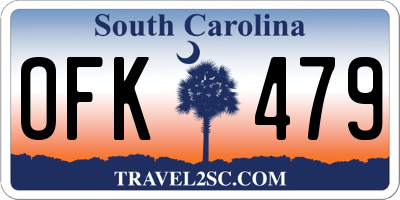 SC license plate OFK479