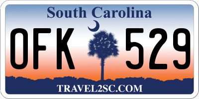 SC license plate OFK529