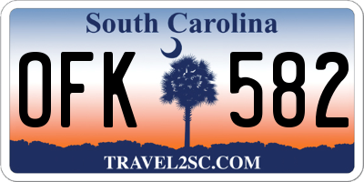 SC license plate OFK582