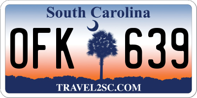 SC license plate OFK639