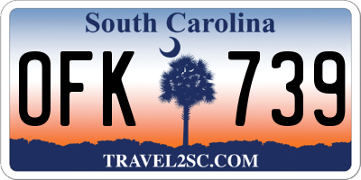 SC license plate OFK739