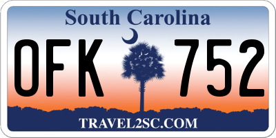 SC license plate OFK752