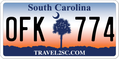 SC license plate OFK774