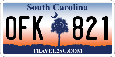 SC license plate OFK821