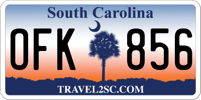 SC license plate OFK856
