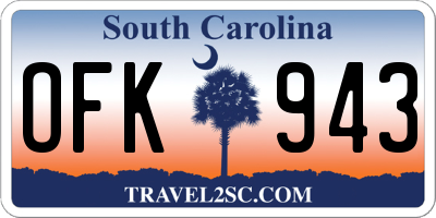 SC license plate OFK943