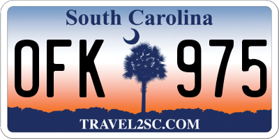 SC license plate OFK975