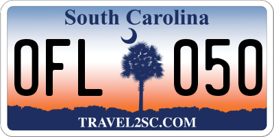 SC license plate OFL050