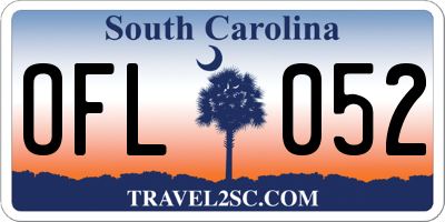 SC license plate OFL052