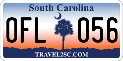 SC license plate OFL056
