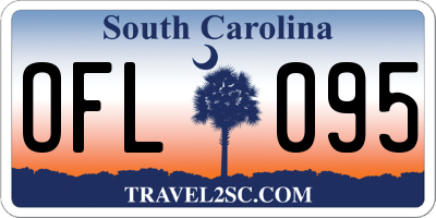 SC license plate OFL095