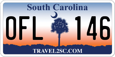 SC license plate OFL146