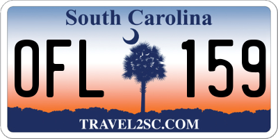 SC license plate OFL159