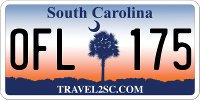 SC license plate OFL175