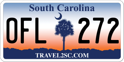 SC license plate OFL272