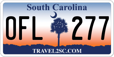 SC license plate OFL277
