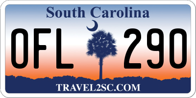 SC license plate OFL290