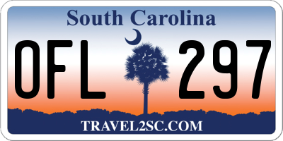 SC license plate OFL297