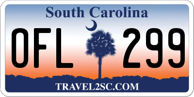 SC license plate OFL299