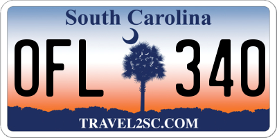 SC license plate OFL340