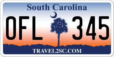 SC license plate OFL345