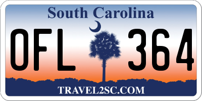 SC license plate OFL364