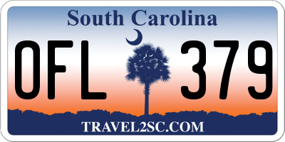 SC license plate OFL379