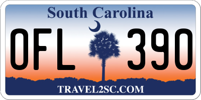 SC license plate OFL390